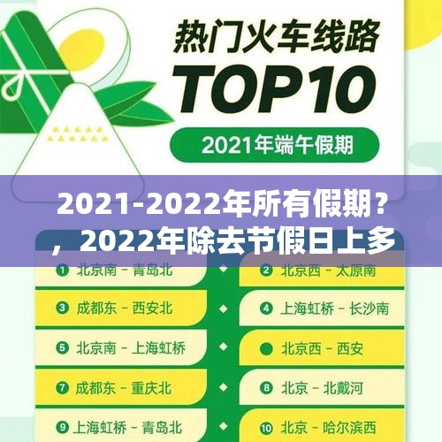 2021-2022年所有假期？，2022年除去节假日上多少天班？