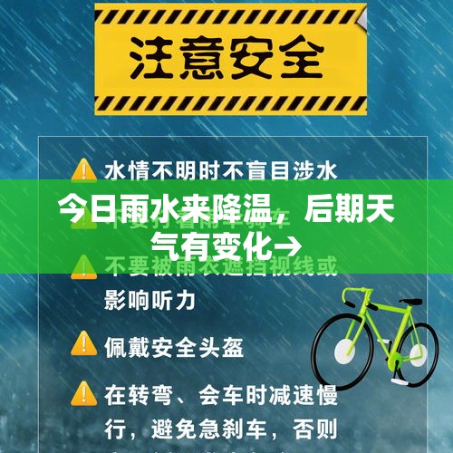 今日雨水来降温，后期天气有变化→