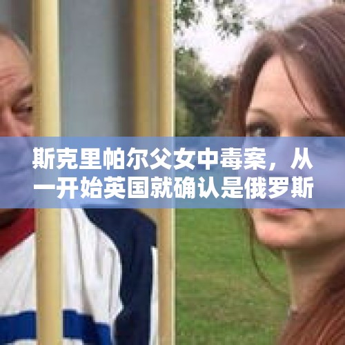 斯克里帕尔父女中毒案，从一开始英国就确认是俄罗斯干的吗？，俄专家叛国被判15年