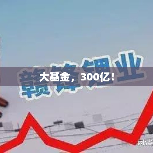 大基金，300亿！