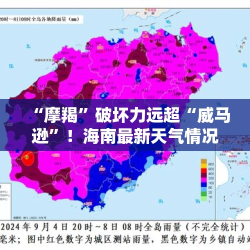 “摩羯”破坏力远超“威马逊”！海南最新天气情况→