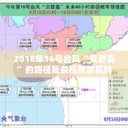 2018年16号台风“贝碧嘉”的路径复杂程度算高吗？，台风贝碧嘉来了