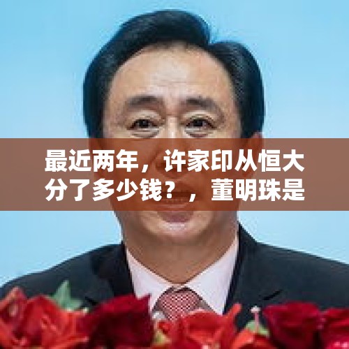 最近两年，许家印从恒大分了多少钱？，董明珠是许家印妻子吗？