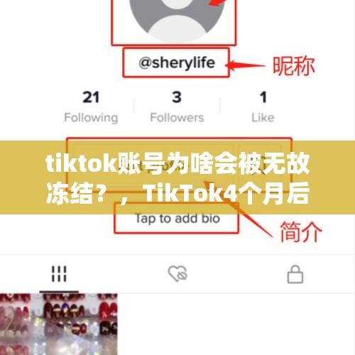 tiktok账号为啥会被无故冻结？，TikTok4个月后被封