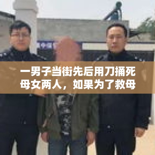 一男子当街先后用刀捅死母女两人，如果为了救母女失手打死那男的会怎么样？真实案例？，假如遇人生收到严重威胁，在没有摄像头的情况反杀行凶者，会怎么样？