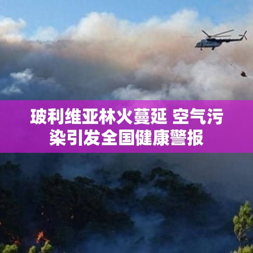 玻利维亚林火蔓延 空气污染引发全国健康警报