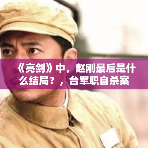 《亮剑》中，赵刚最后是什么结局？，台军职自杀案创新高