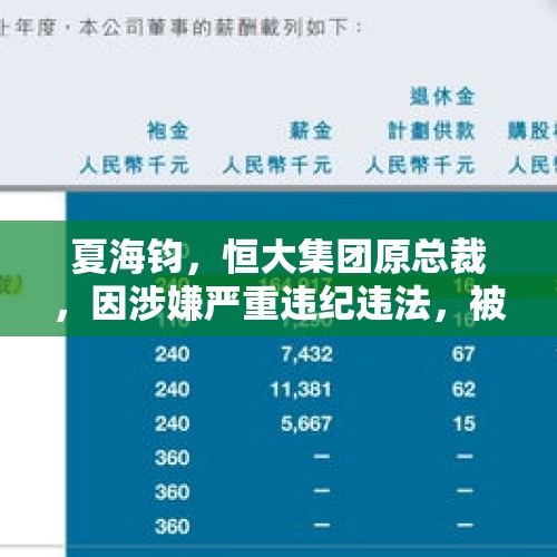 夏海钧，恒大集团原总裁，因涉嫌严重违纪违法，被罚没1500万。这一事件引起了广泛关注，也给我们提供了深刻的启示。