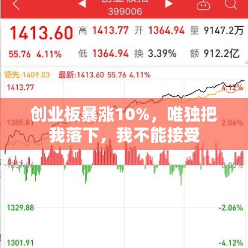 创业板暴涨10%，唯独把我落下，我不能接受