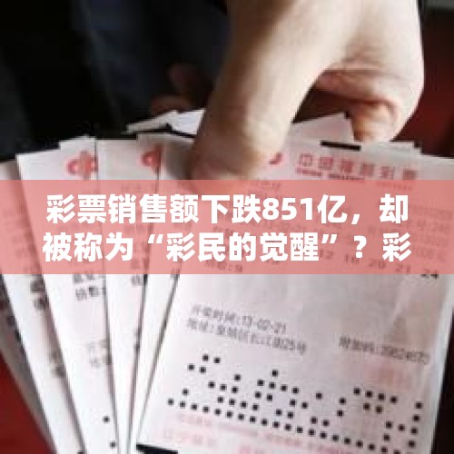 彩票销售额下跌851亿，却被称为“彩民的觉醒”？彩票内幕被揭露