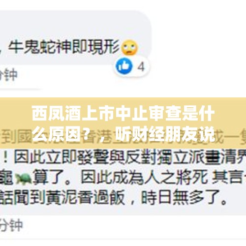 西凤酒上市中止审查是什么原因？，听财经朋友说安翰科技退出了IPO，有真相吗？