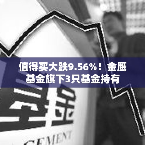 值得买大跌9.56%！金鹰基金旗下3只基金持有