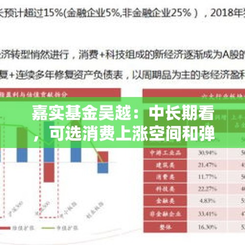 嘉实基金吴越：中长期看，可选消费上涨空间和弹性更优