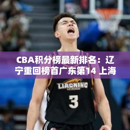 CBA积分榜最新排名：辽宁重回榜首广东第14 上海三连败第16