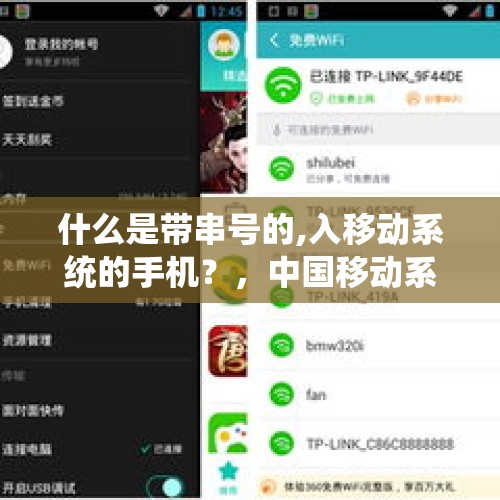 什么是带串号的,入移动系统的手机？，中国移动系统暂时无法为您服务？