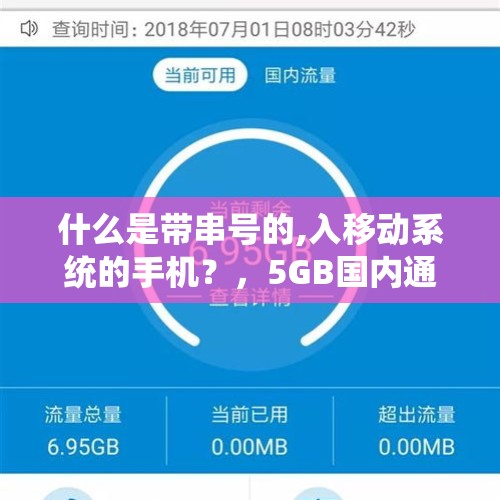 什么是带串号的,入移动系统的手机？，5GB国内通用流量怎么关闭？