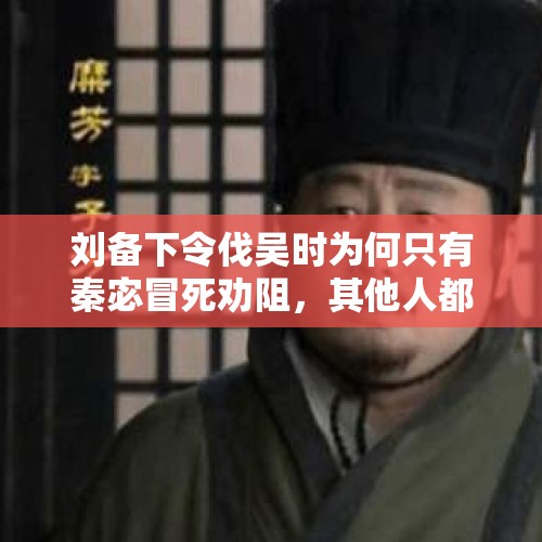 刘备下令伐吴时为何只有秦宓冒死劝阻，其他人都认为伐吴正确吗？，秦岭遇险获救者发声