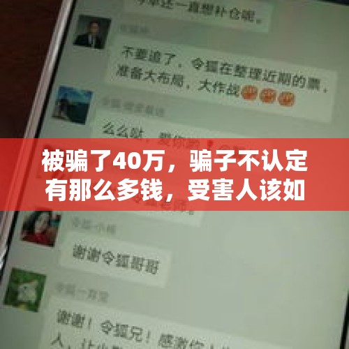 被骗了40万，骗子不认定有那么多钱，受害人该如何维护自己的损失？，取款40万会封卡吗？