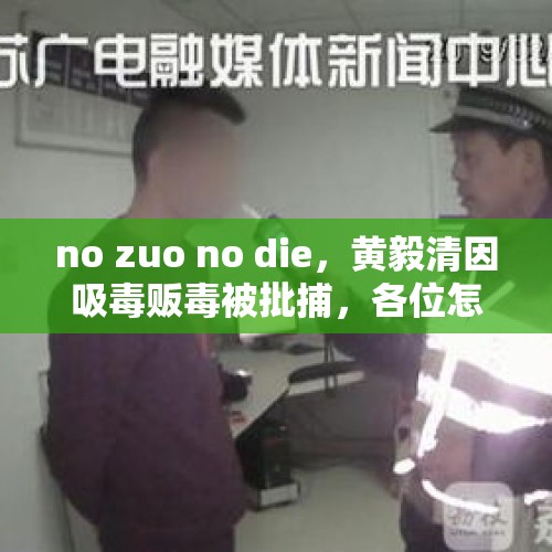 no zuo no die，黄毅清因吸毒贩毒被批捕，各位怎么看？，周立波弄成今天这样，是因为讲真话还是别的？他是甩锅减肥药吗？