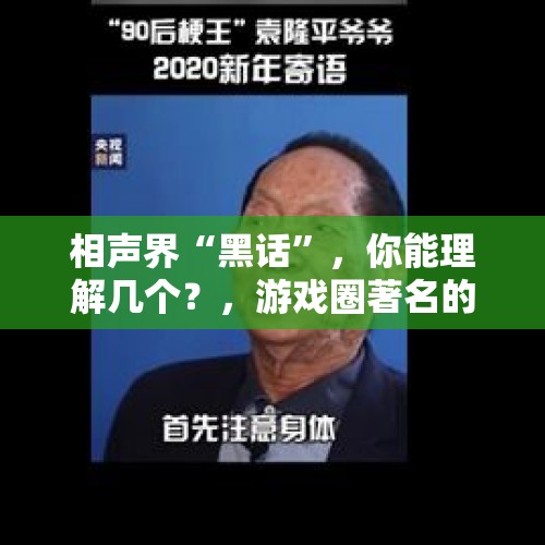 相声界“黑话”，你能理解几个？，游戏圈著名的梗有哪些？