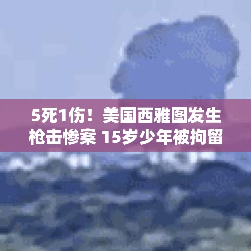 5死1伤！美国西雅图发生枪击惨案 15岁少年被拘留