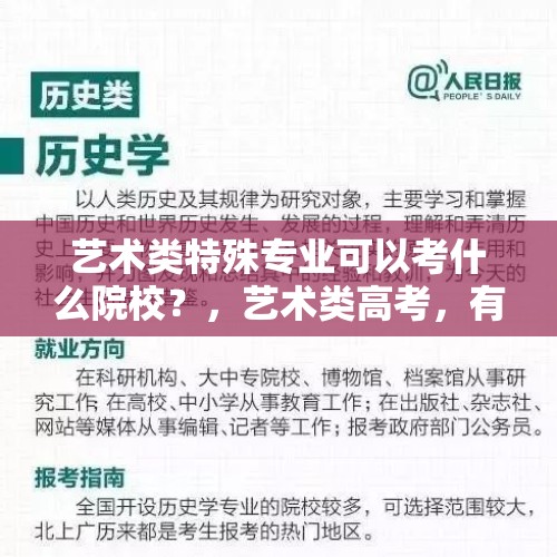 艺术类特殊专业可以考什么院校？，艺术类高考，有哪些就业前景好又热门的专业可以推荐？