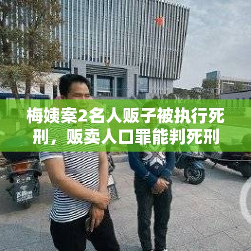 梅姨案2名人贩子被执行死刑，贩卖人口罪能判死刑吗？，梅姨是女的吗？