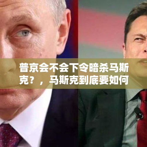 普京会不会下令暗杀马斯克？，马斯克到底要如何一对一挑战普京？