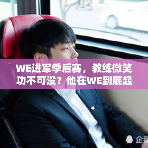 WE进军季后赛，教练微笑功不可没？他在WE到底起了什么作用？，独自一人饮酒，喝什么酒最适合？