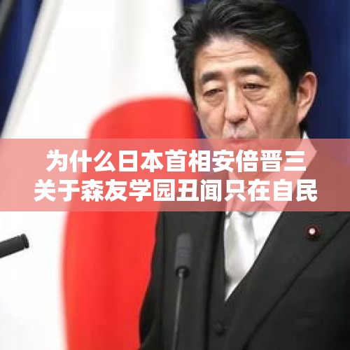 为什么日本首相安倍晋三关于森友学园丑闻只在自民党内部道歉？，石破茂称不会辞职