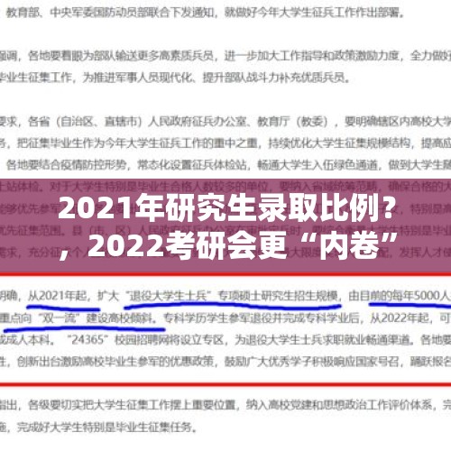 2021年研究生录取比例？，2022考研会更“内卷”吗，该如何应对？
