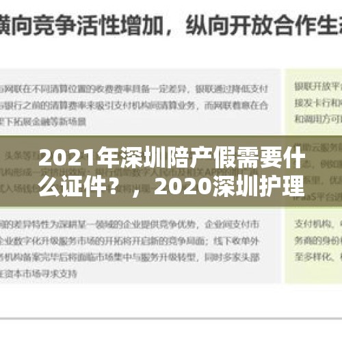 2021年深圳陪产假需要什么证件？，2020深圳护理费用标准？