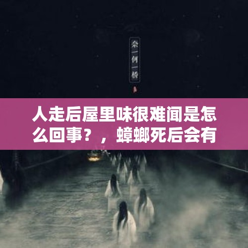 人走后屋里味很难闻是怎么回事？，蟑螂死后会有腐烂的味道吗？