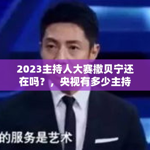 2023主持人大赛撒贝宁还在吗？，央视有多少主持人？