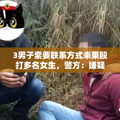 3男子索要联系方式未果殴打多名女生，警方：嫌疑人均已抓获