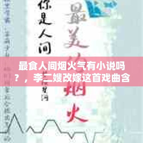 最食人间烟火气有小说吗？，李二嫂改嫁这首戏曲含义？