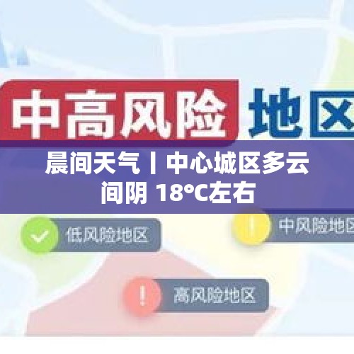 晨间天气丨中心城区多云间阴 18℃左右