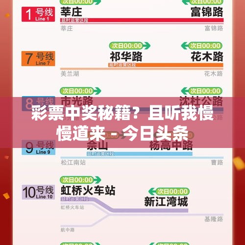 彩票中奖秘籍？且听我慢慢道来 - 今日头条