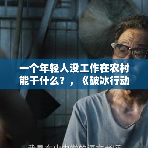 一个年轻人没工作在农村能干什么？，《破冰行动》中有哪些不合理的地方？