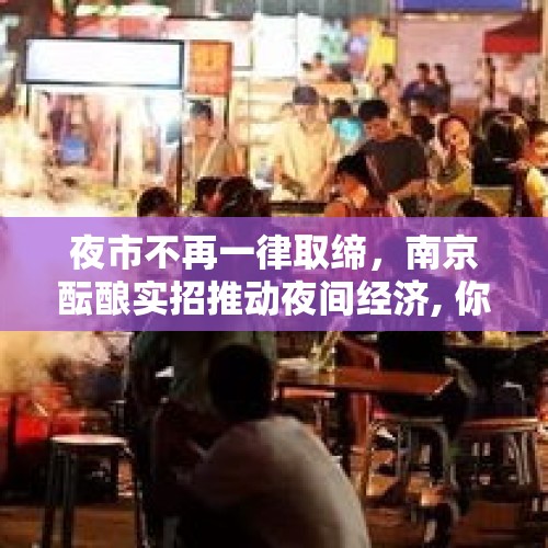 夜市不再一律取缔，南京酝酿实招推动夜间经济, 你怎么看？，12345怎么留言？