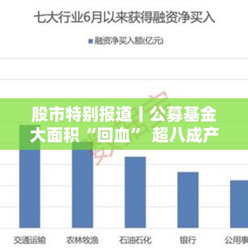 股市特别报道丨公募基金大面积“回血” 超八成产品年内实现正收益 - 今日头条