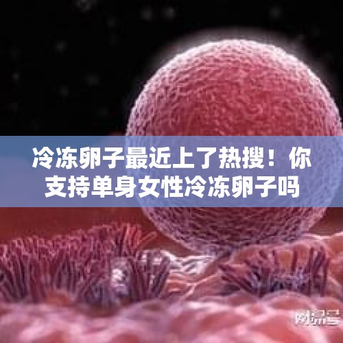 冷冻卵子最近上了热搜！你支持单身女性冷冻卵子吗？，6岁女孩冷冻卵巢