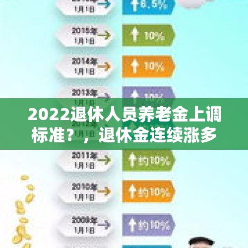 2022退休人员养老金上调标准？，退休金连续涨多少年了？