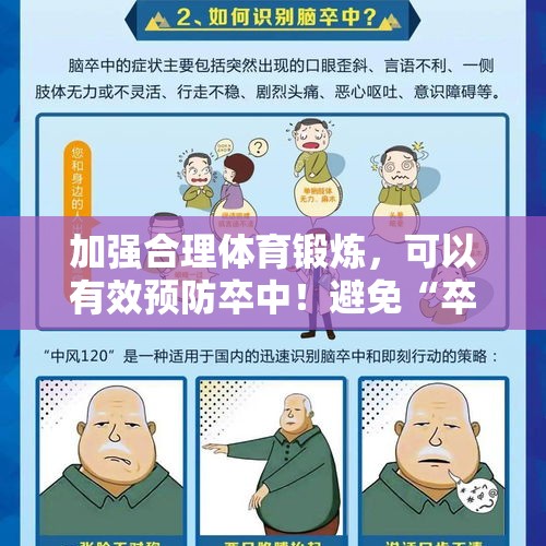 加强合理体育锻炼，可以有效预防卒中！避免“卒”不及防 - 今日头条