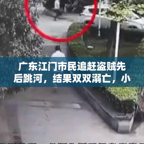 广东江门市民追赶盗贼先后跳河，结果双双溺亡，小偷家属是否应该赔偿？，广州六旬阿姨跳河寻短见，被两位环卫工人救起, 你怎么看？