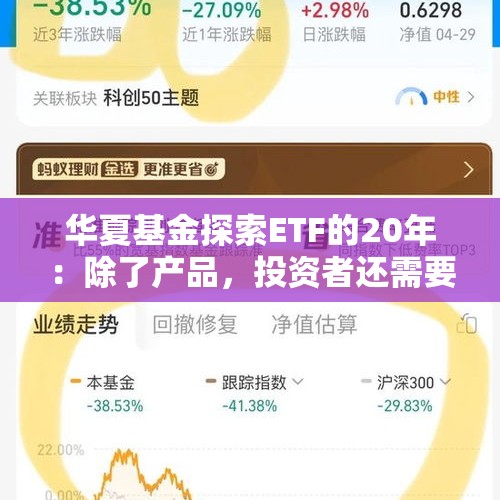 华夏基金探索ETF的20年：除了产品，投资者还需要什么？ - 今日头条