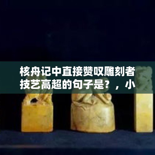 核舟记中直接赞叹雕刻者技艺高超的句子是？，小石潭记和核舟记都是记吗？