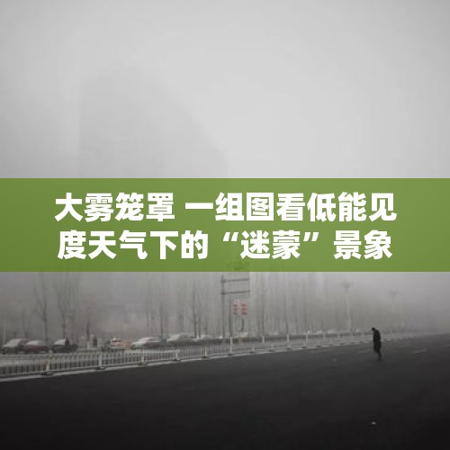 大雾笼罩 一组图看低能见度天气下的“迷蒙”景象 - 今日头条