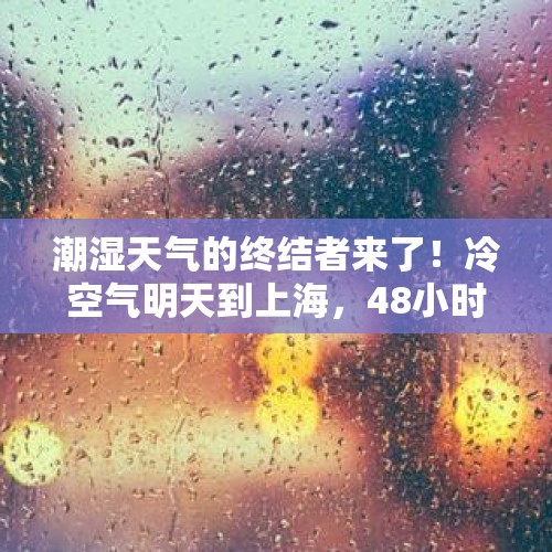 潮湿天气的终结者来了！冷空气明天到上海，48小时气温下降近10℃ - 今日头条