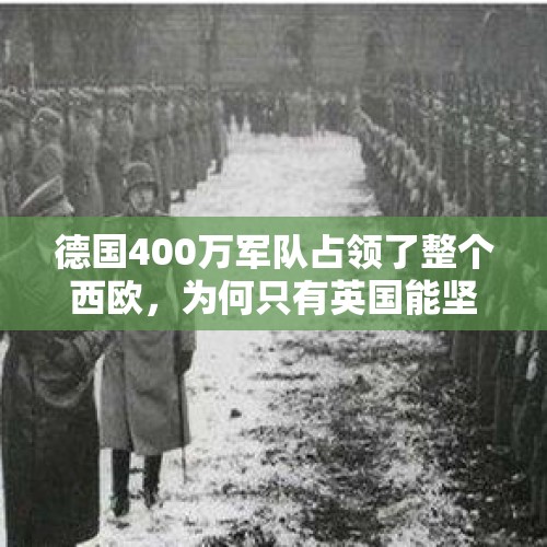 德国400万军队占领了整个西欧，为何只有英国能坚持5年？，德国被告上欧洲法院